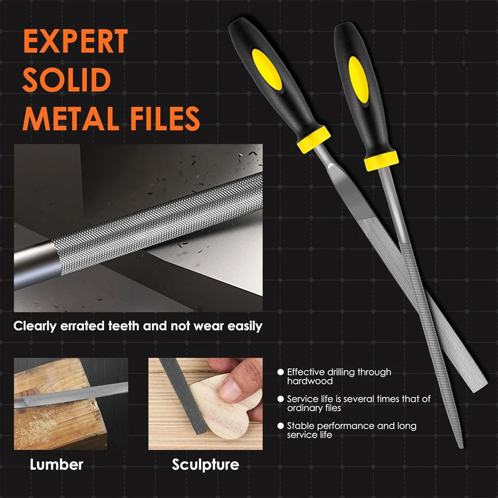 High Carbon Steel Needle File Set for DIY Projects - Smarsty
