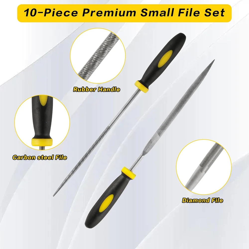 High Carbon Steel Needle File Set for DIY Projects - Smarsty