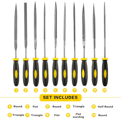 High Carbon Steel Needle File Set for DIY Projects - Smarsty