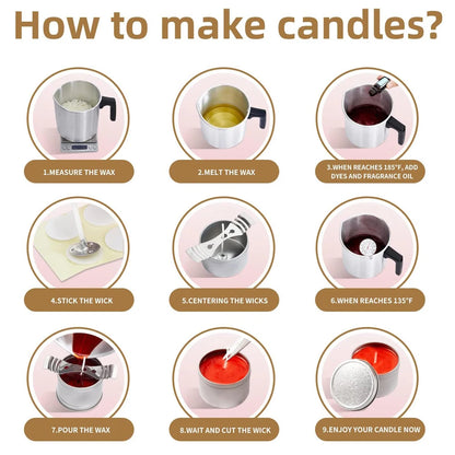 Stainless Steel Candle Wick Centering Holder Set - Smarsty