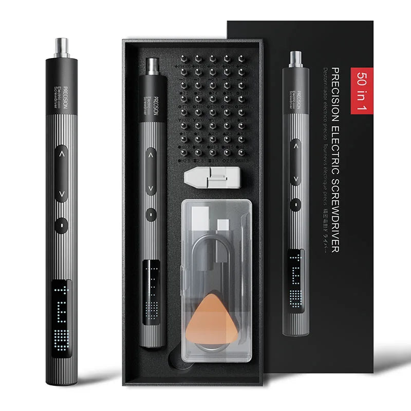 50 in 1 Precision Electric Screwdriver Set with Adjustable Torque - Smarsty
