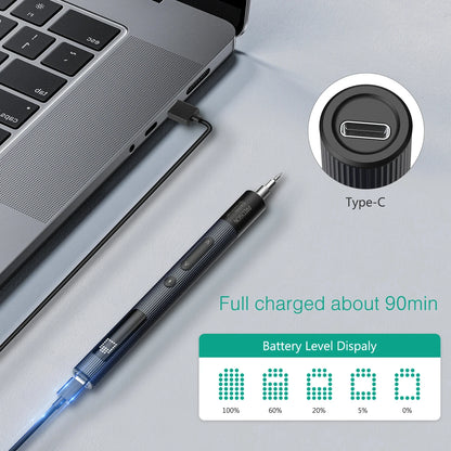 50 in 1 Precision Electric Screwdriver Set with Adjustable Torque - Smarsty