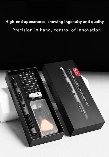 50 in 1 Precision Electric Screwdriver Set with Adjustable Torque - Smarsty