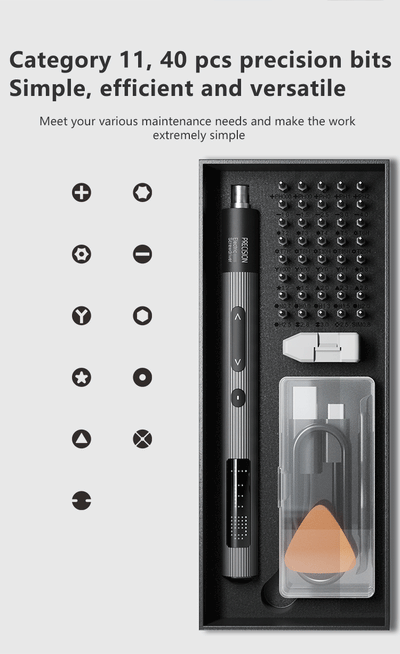 50 in 1 Precision Electric Screwdriver Set with Adjustable Torque - Smarsty
