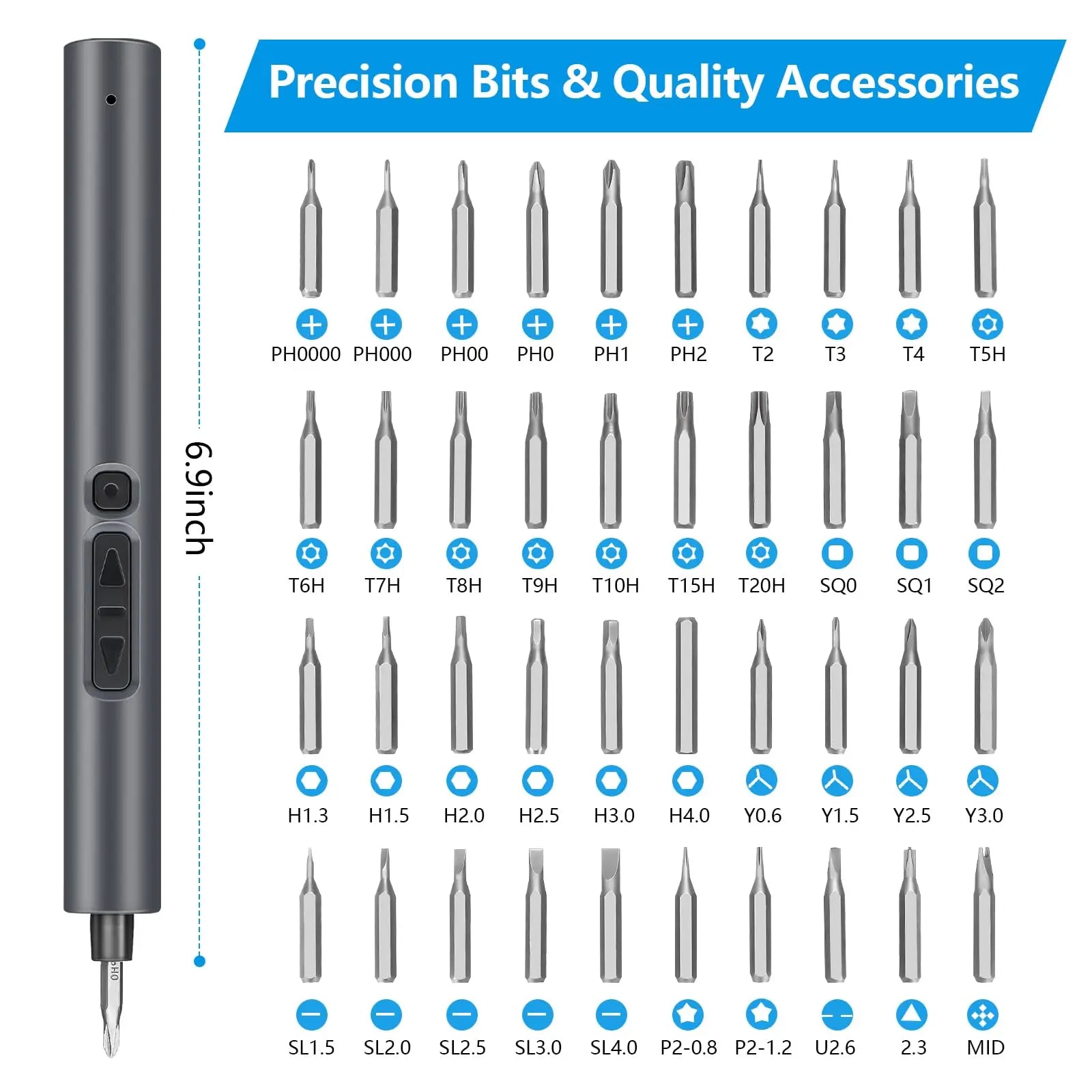 50 in 1 Precision Electric Screwdriver Set for DIY Repairs - Smarsty