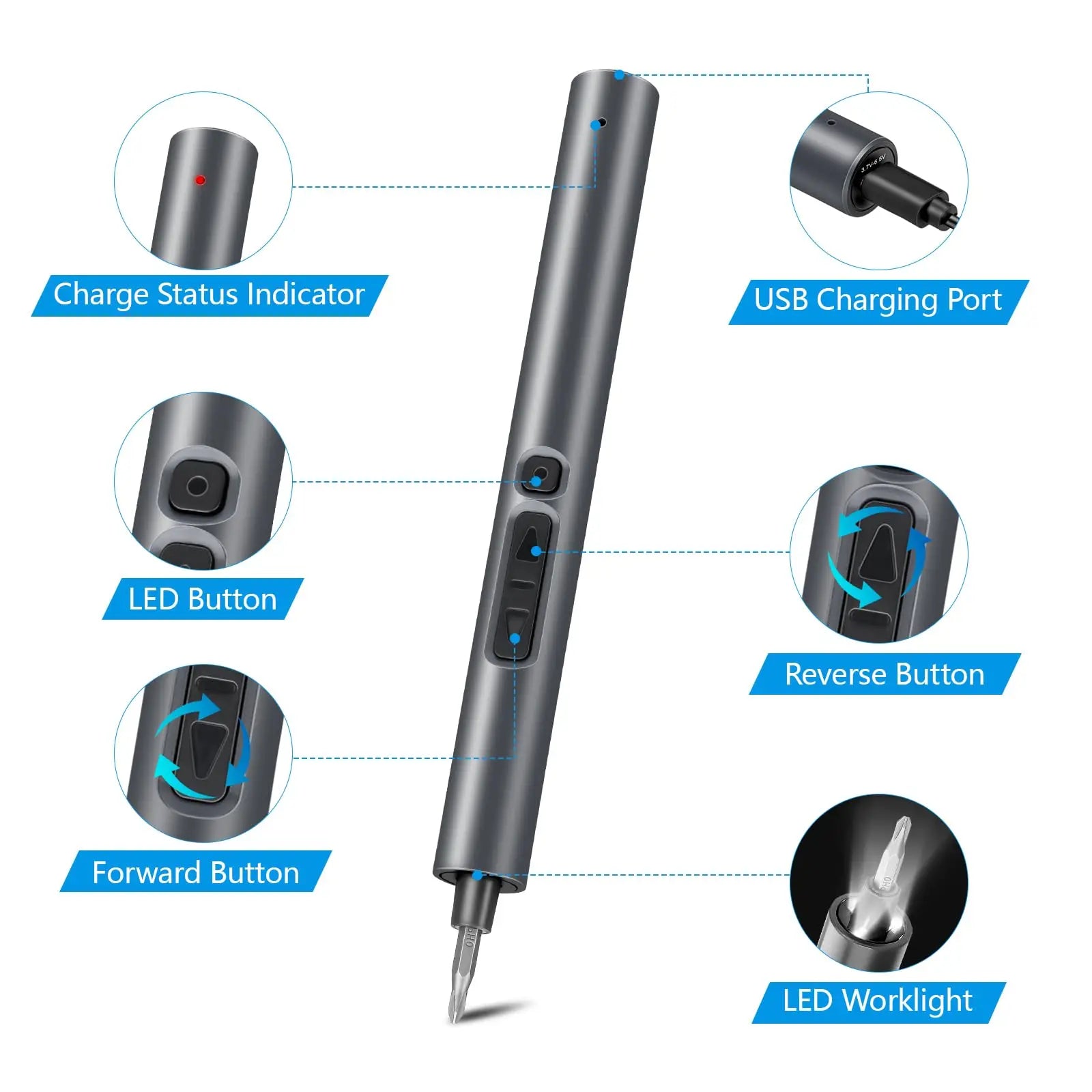 50 in 1 Precision Electric Screwdriver Set for DIY Repairs - Smarsty