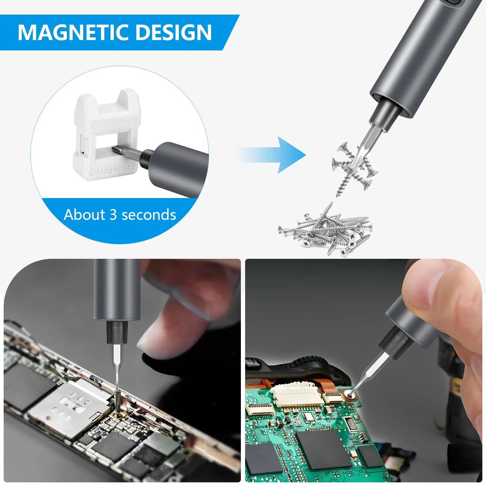 50 in 1 Precision Electric Screwdriver Set for DIY Repairs - Smarsty