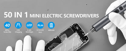 50 in 1 Precision Electric Screwdriver Set for DIY Repairs - Smarsty