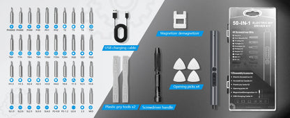 50 in 1 Precision Electric Screwdriver Set for DIY Repairs - Smarsty