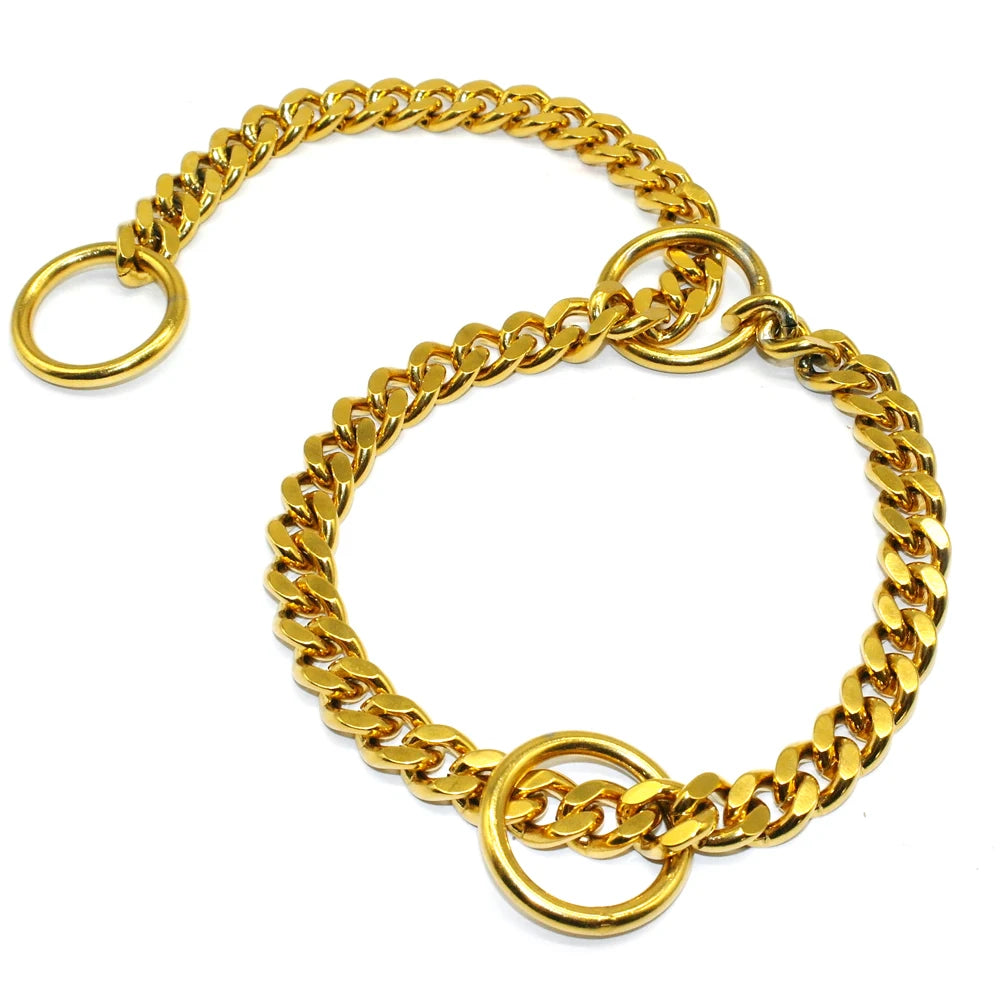 Stainless Steel Slip Collar for Medium Large Dogs - Smarsty