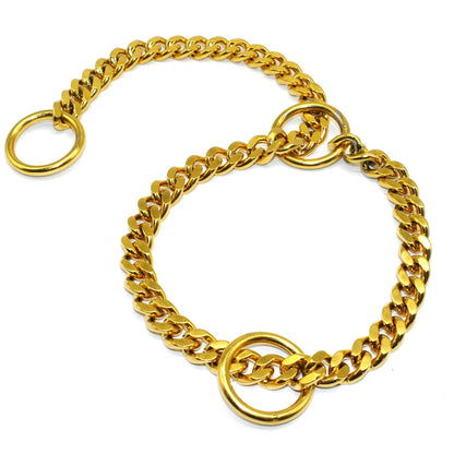 Stainless Steel Slip Collar for Medium Large Dogs - Smarsty