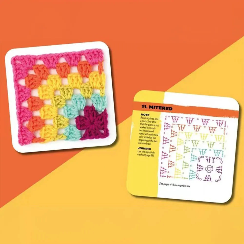 Granny Square Crochet Card Deck for Beginners - Smarsty