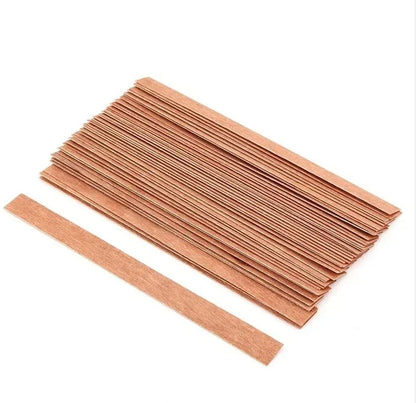 Wooden Candle Wicks with Base Holder for DIY Crafts - Smarsty