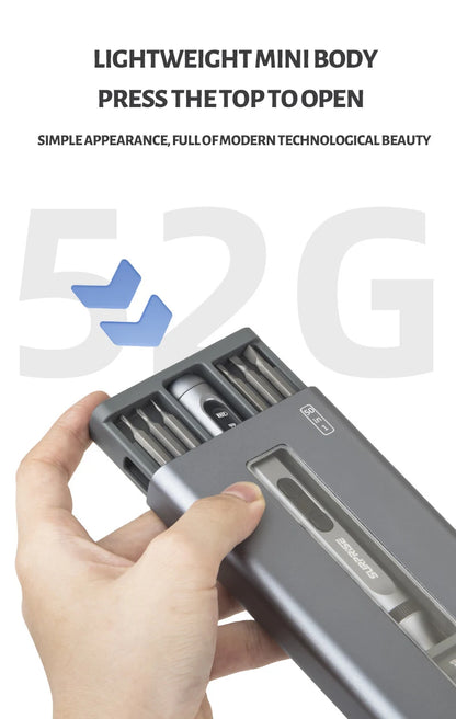 Precision Electric Screwdriver Set with Fast Charging Magnetic Bits - Smarsty