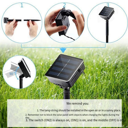 Solar LED String Fairy Lights for Outdoor Decor - Smarsty