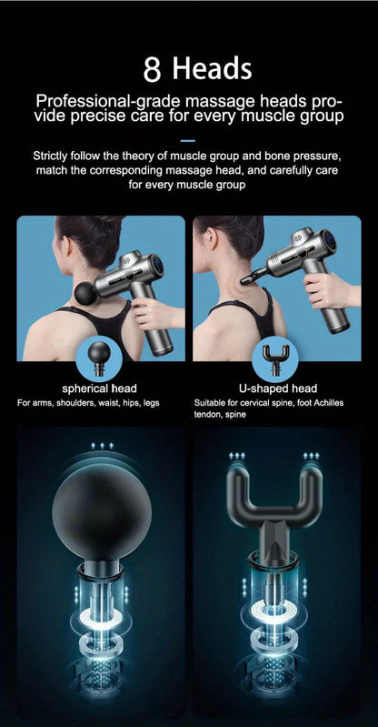 Portable Vibration Massage Gun for Deep Muscle Relaxation - Smarsty
