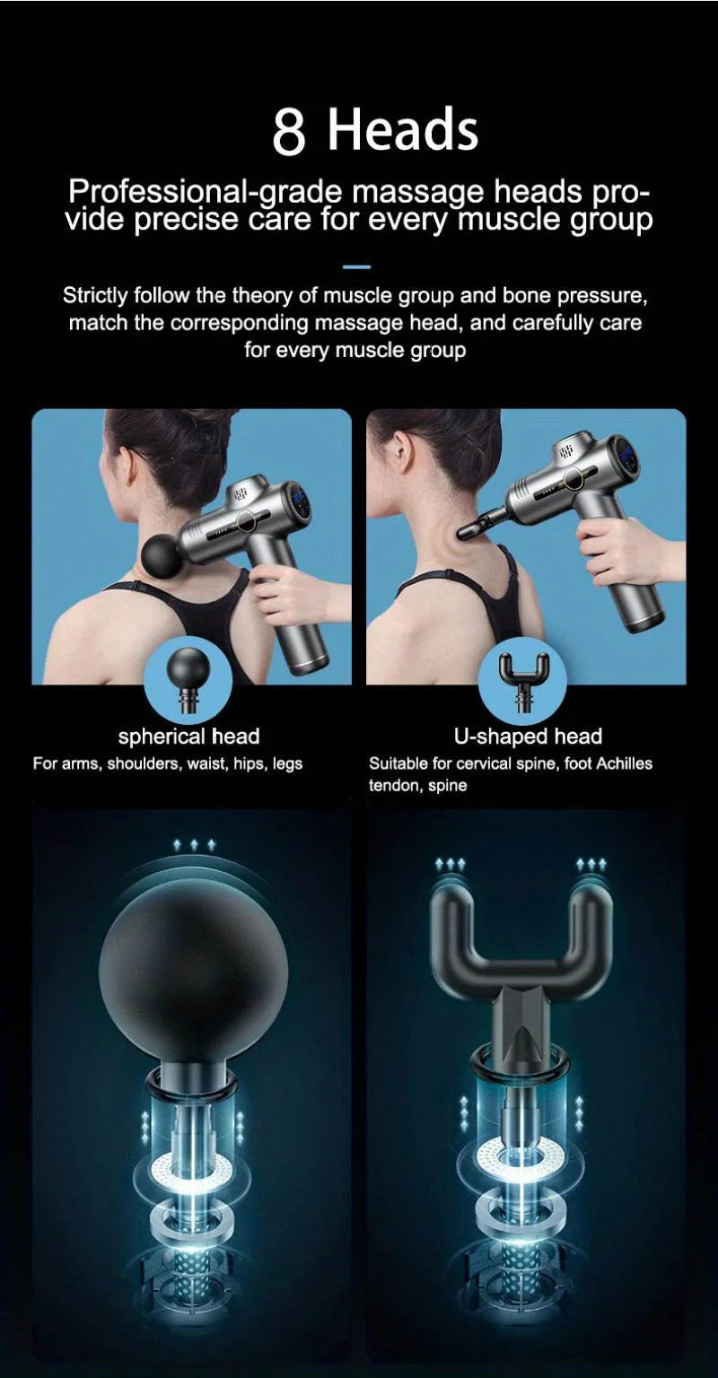 Portable Vibration Massage Gun for Deep Muscle Relaxation - Smarsty