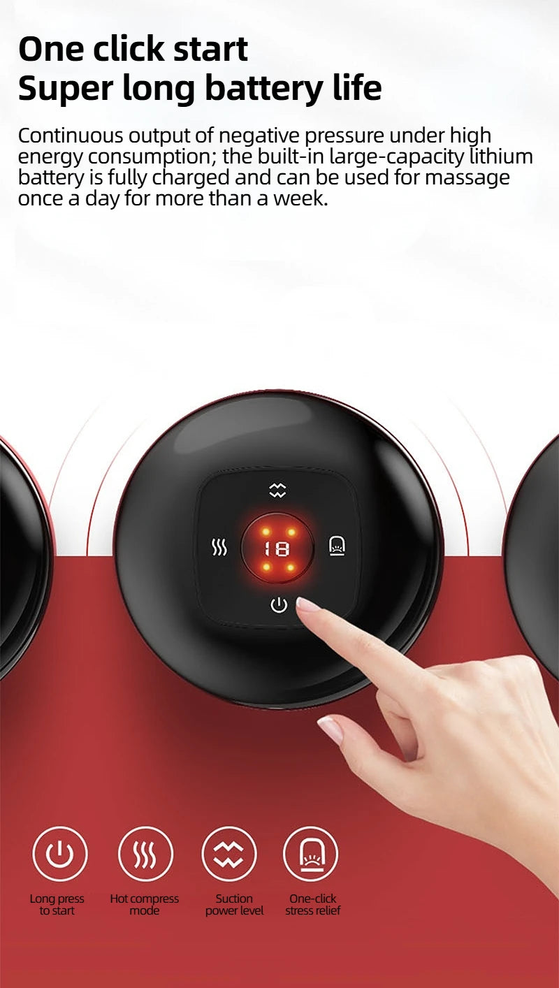 Intelligent Electric Cupping Massage Device for Fatigue Relief - Smarsty