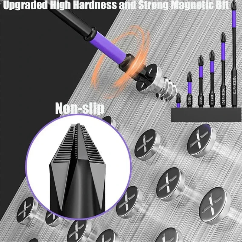 Magnetic Shockproof Screwdriver Bits Set for Power Tools - Smarsty