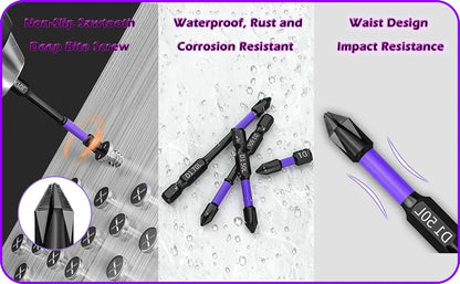 Magnetic Shockproof Screwdriver Bits Set for Power Tools - Smarsty