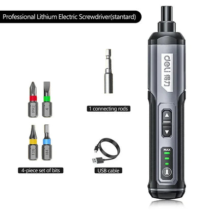 Cordless Electric Screwdriver 2000mAh Rechargeable Power Tool - Smarsty