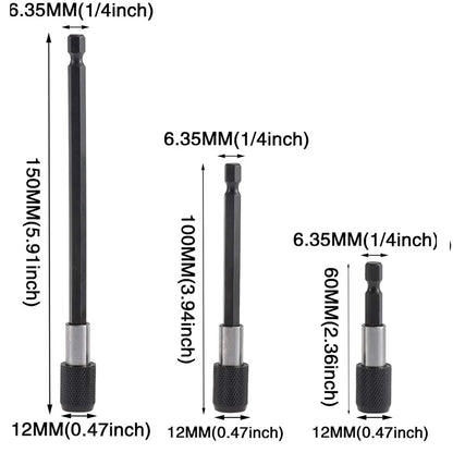 Adjustable Magnetic Screwdriver Bit Extension Holder Set - Smarsty