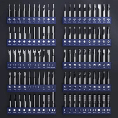 Mini Electric Screwdriver Set with LED Lights and Magnetic Mat - Smarsty