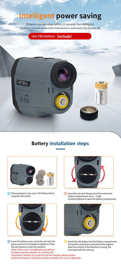 1000m Laser Rangefinder for Hunting and Golf - Smarsty