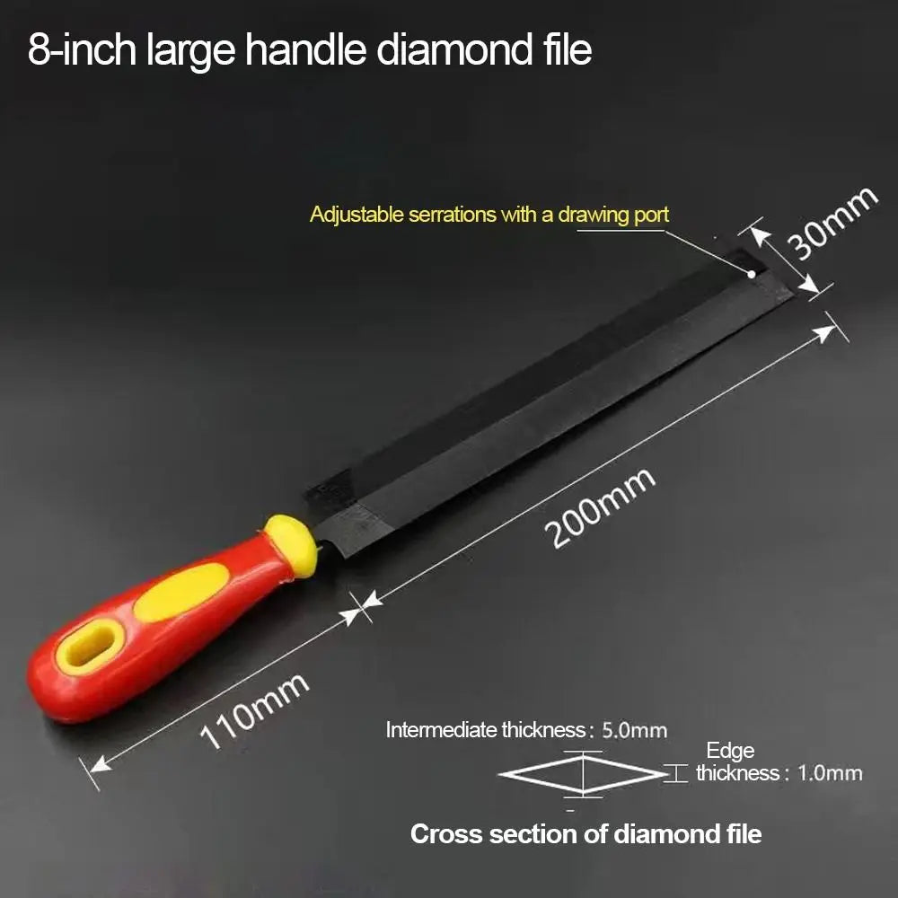 Diamond Shaped Files for Precision Wood and Metal Sharpening - Smarsty