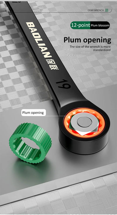 Dual-Purpose Ratchet Spanner for Easy Car Repairs - Smarsty