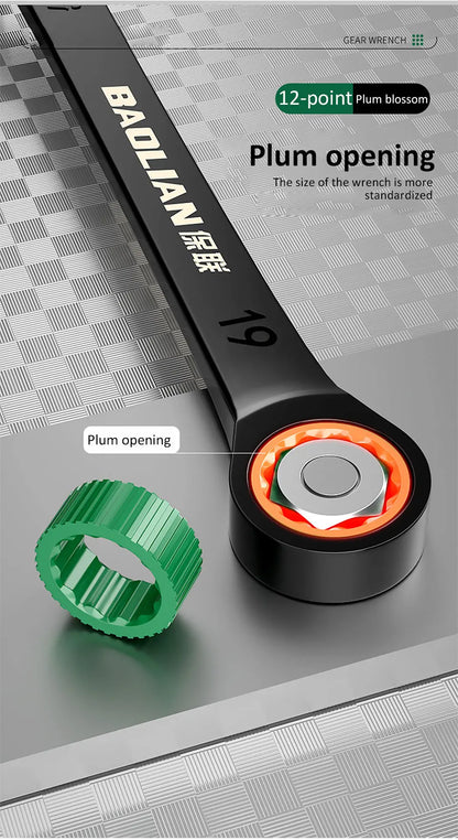 Dual-Purpose Ratchet Spanner for Easy Car Repairs - Smarsty