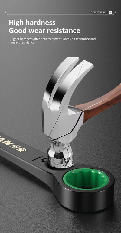 Dual-Purpose Ratchet Wrench for Fast Car Repairs - Smarsty