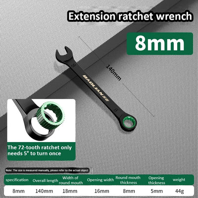Dual-Purpose Ratchet Wrench for Fast Car Repairs - Smarsty