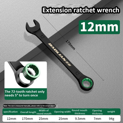 Dual-Purpose Ratchet Wrench for Fast Car Repairs - Smarsty
