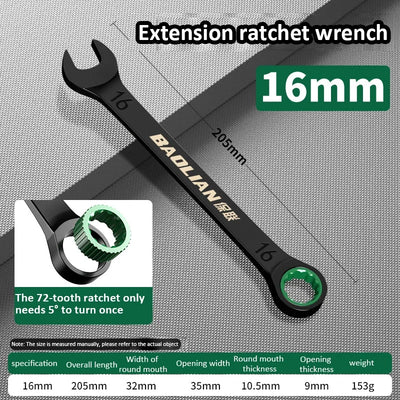 Dual-Purpose Ratchet Wrench for Fast Car Repairs - Smarsty