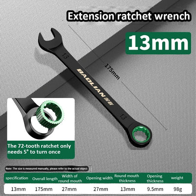 Dual-Purpose Ratchet Wrench for Fast Car Repairs - Smarsty