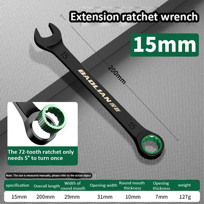 Dual-Purpose Ratchet Wrench for Fast Car Repairs - Smarsty