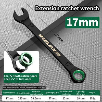 Dual-Purpose Ratchet Wrench for Fast Car Repairs - Smarsty