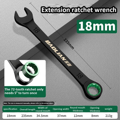 Dual-Purpose Ratchet Wrench for Fast Car Repairs - Smarsty