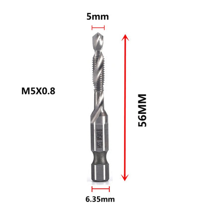 Titanium Plated HSS Tap Drill Bits Set - Smarsty
