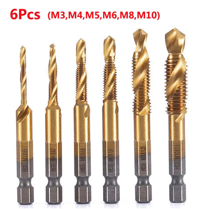 Titanium Plated HSS Tap Drill Bits Set - Smarsty