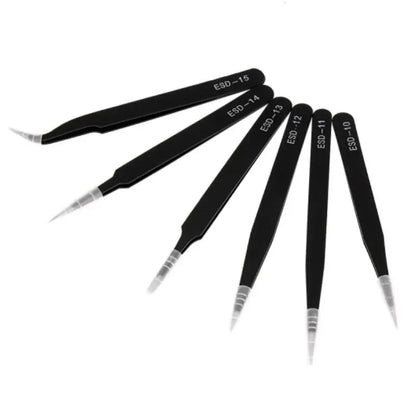 Stainless Steel Curved Nail Art Tweezers for Precision Picking - Smarsty