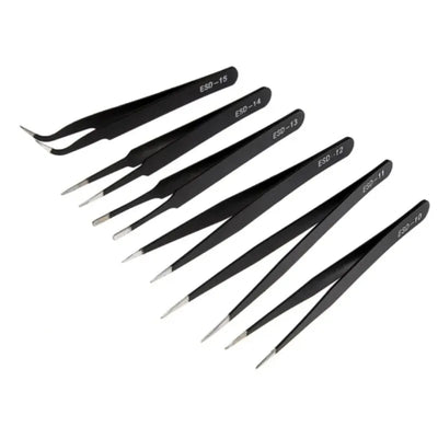 Stainless Steel Nail Art Tweezers for Precision Picking - Smarsty