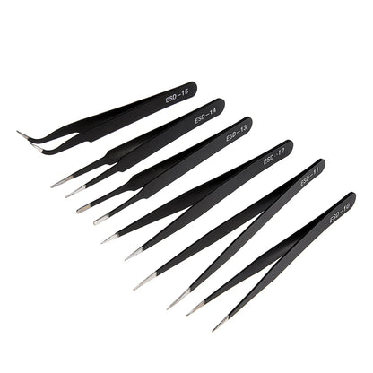 Stainless Steel Nail Art Tweezers for Precision Picking - Smarsty