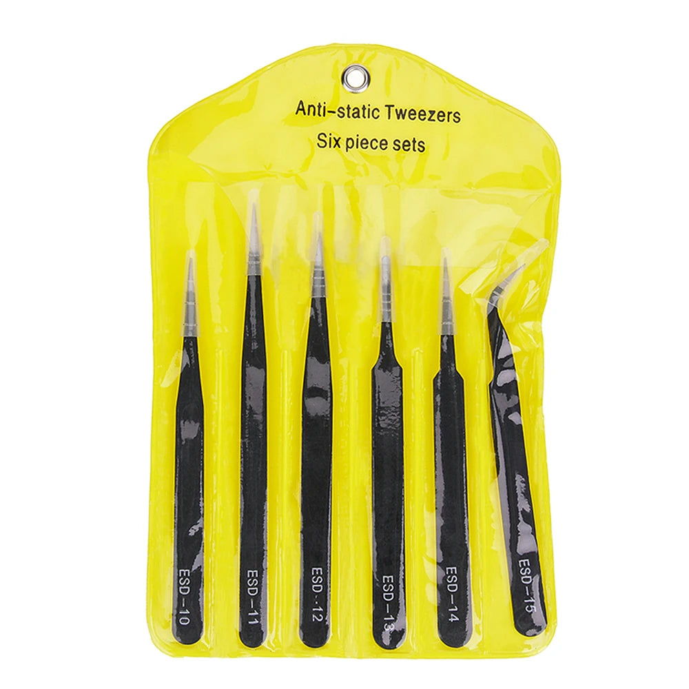 Stainless Steel Nail Art Tweezers for Precision Picking - Smarsty
