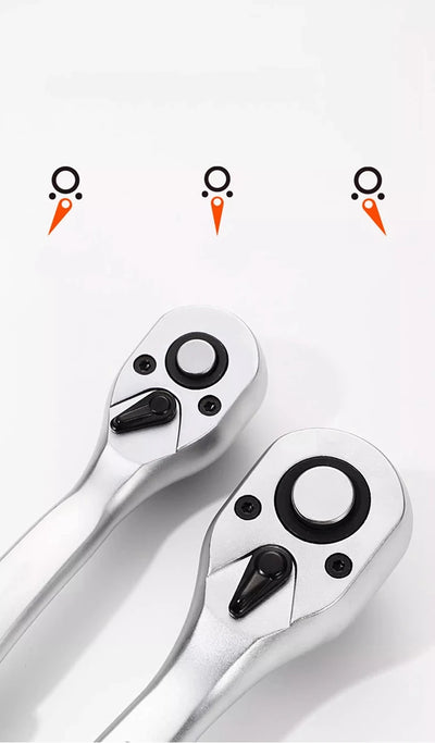 24/72 Tooth Quick Ratchet Wrench Set for Easy Repairs - Smarsty