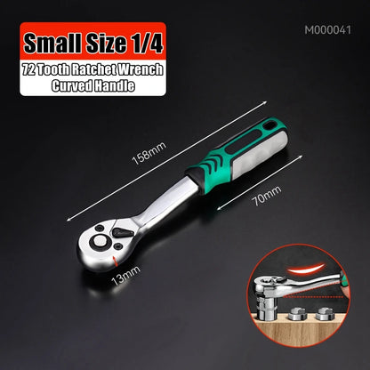 24/72 Tooth Quick Ratchet Wrench Set for Easy Repairs - Smarsty