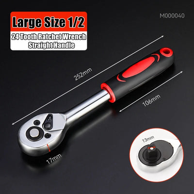 24/72 Tooth Quick Ratchet Wrench Set for Easy Repairs - Smarsty
