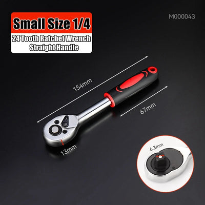 24/72 Tooth Quick Ratchet Wrench Set for Easy Repairs - Smarsty
