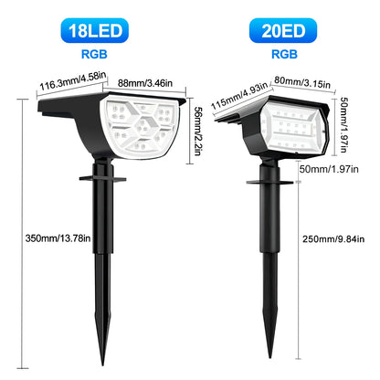 LED Solar Landscape Lights with Waterproof Design for Garden - Smarsty